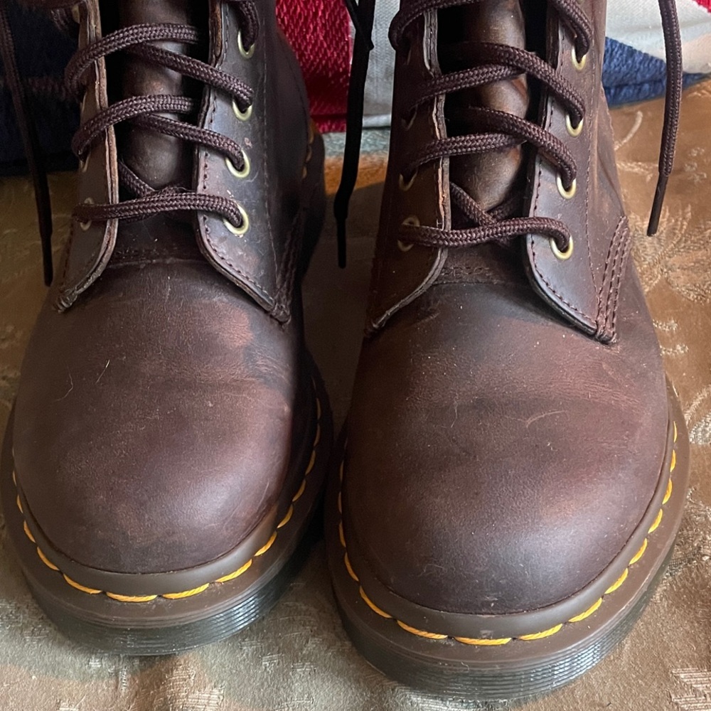 Dr. Martens Dark Brown 1460 Crazy Horse Leather Boots | Barely Worn - Picture 6 of 15